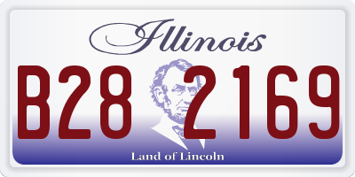 IL license plate B282169
