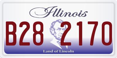 IL license plate B282170