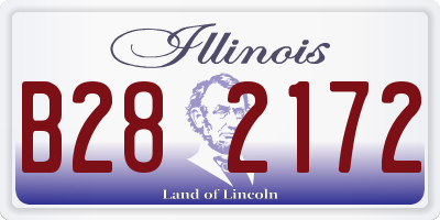 IL license plate B282172