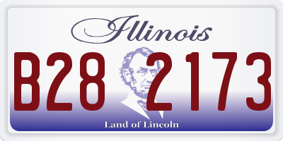 IL license plate B282173