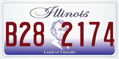 IL license plate B282174