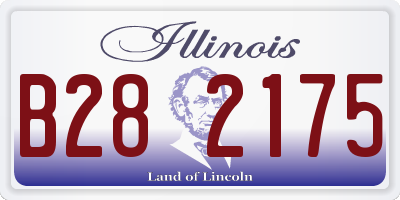 IL license plate B282175