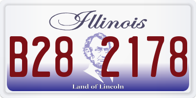 IL license plate B282178