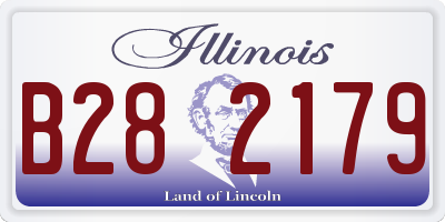 IL license plate B282179