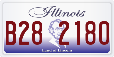 IL license plate B282180
