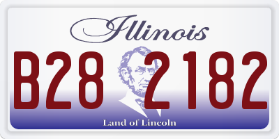IL license plate B282182
