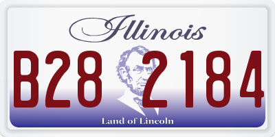 IL license plate B282184