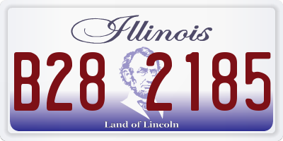 IL license plate B282185