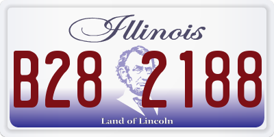 IL license plate B282188