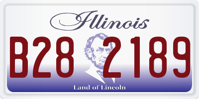 IL license plate B282189