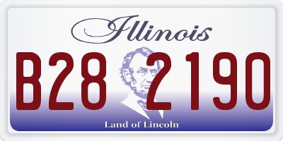 IL license plate B282190
