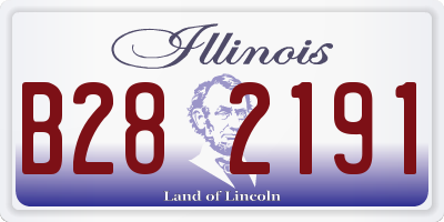 IL license plate B282191