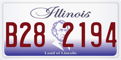 IL license plate B282194