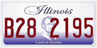 IL license plate B282195