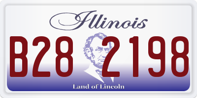 IL license plate B282198