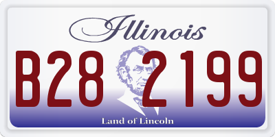 IL license plate B282199