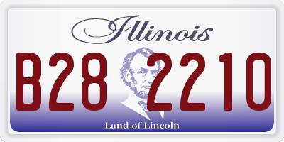IL license plate B282210