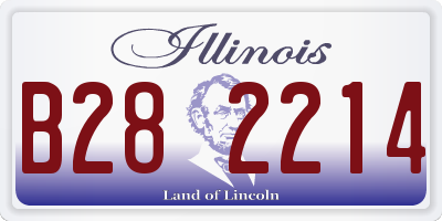 IL license plate B282214