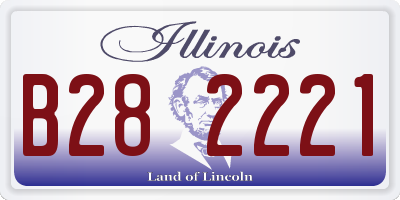 IL license plate B282221