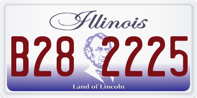 IL license plate B282225