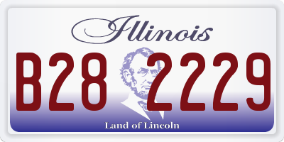 IL license plate B282229