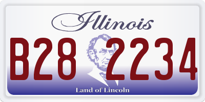 IL license plate B282234