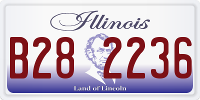 IL license plate B282236