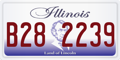 IL license plate B282239