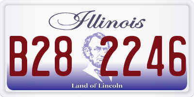 IL license plate B282246
