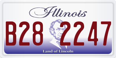 IL license plate B282247