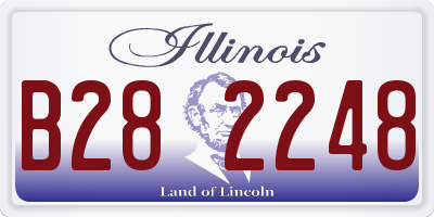 IL license plate B282248