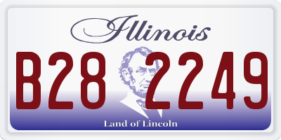 IL license plate B282249