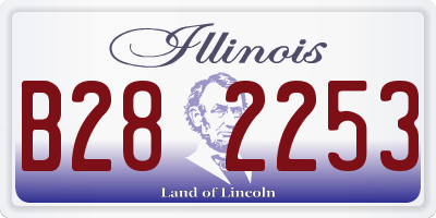 IL license plate B282253