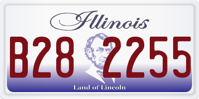 IL license plate B282255