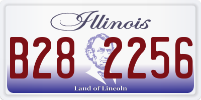 IL license plate B282256