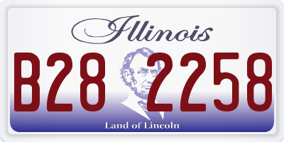 IL license plate B282258