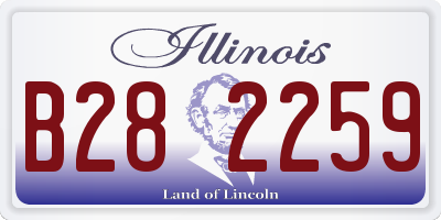 IL license plate B282259