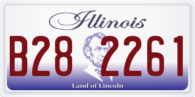 IL license plate B282261