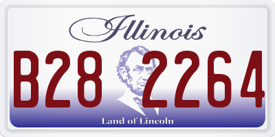 IL license plate B282264