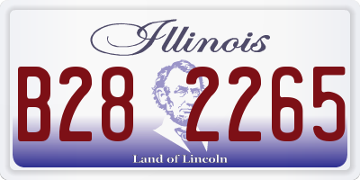 IL license plate B282265