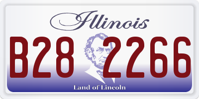 IL license plate B282266