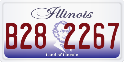 IL license plate B282267