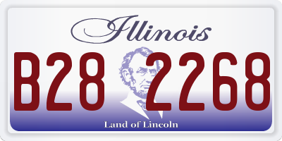 IL license plate B282268