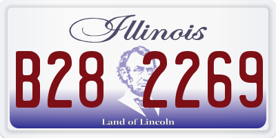 IL license plate B282269