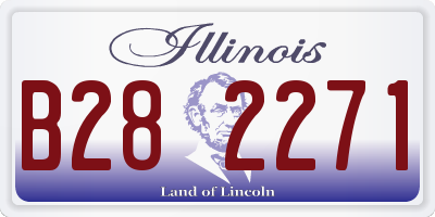 IL license plate B282271