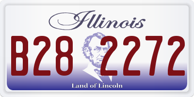IL license plate B282272