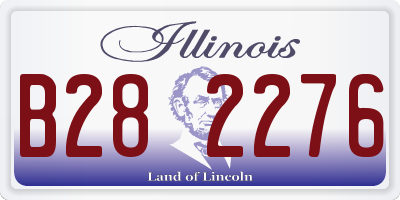 IL license plate B282276