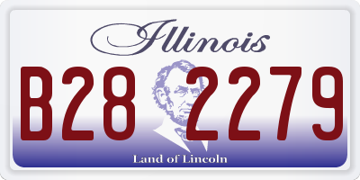 IL license plate B282279
