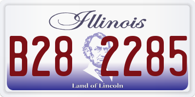 IL license plate B282285