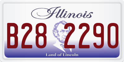 IL license plate B282290